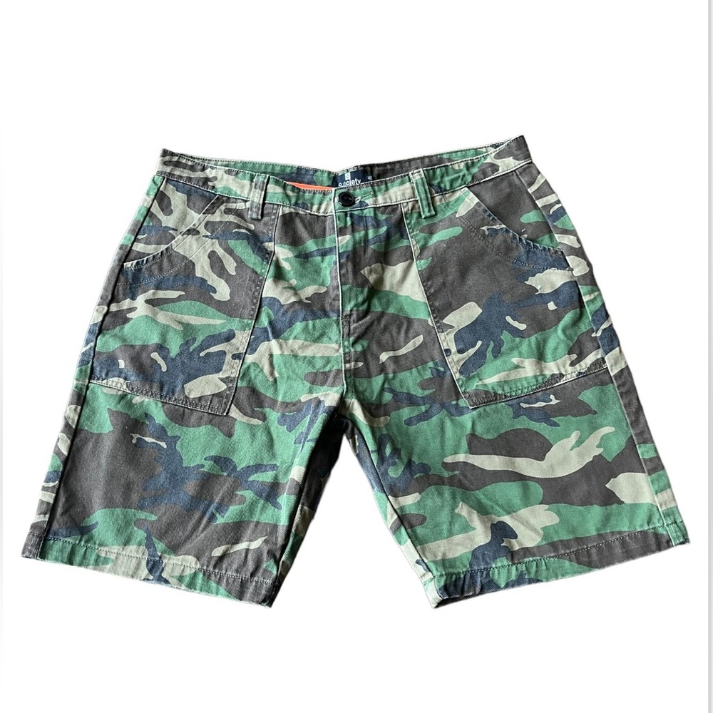 Mens Army Cargo Camouflage Shorts